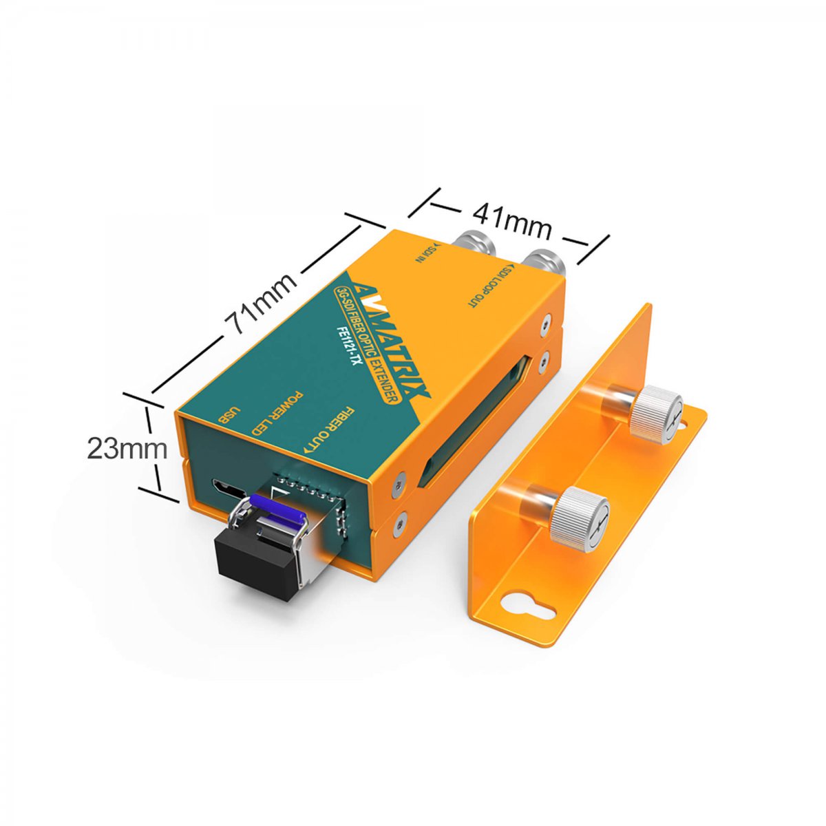 FE1121 - 3G-SDI Fiber Optic Extender - AVMATRIX